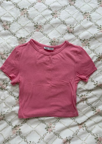 kısa kollu crop top - Görsel 2