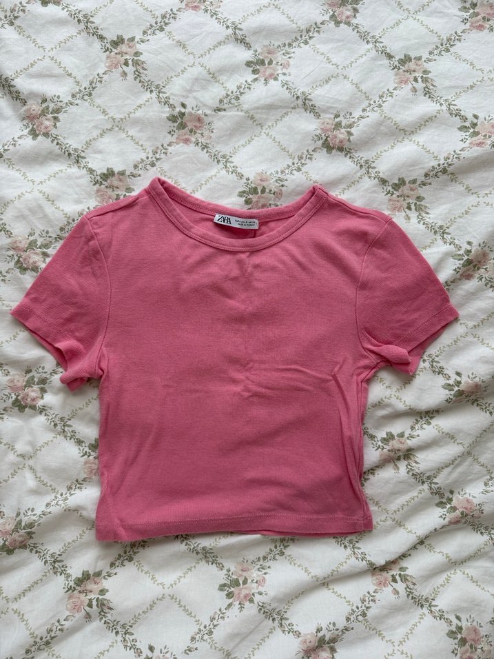 kısa kollu crop top - Görsel 2