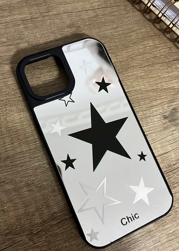 İphone 13 Parlak Gri Yıldızlı Telefon Kılıfı - Görsel 2