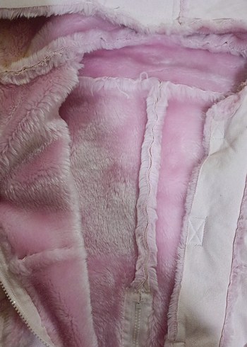 Kürklü Pembe Bebek Kız Tulumu - Görsel 2