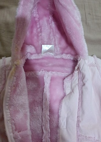 Kürklü Pembe Bebek Kız Tulumu - Görsel 3