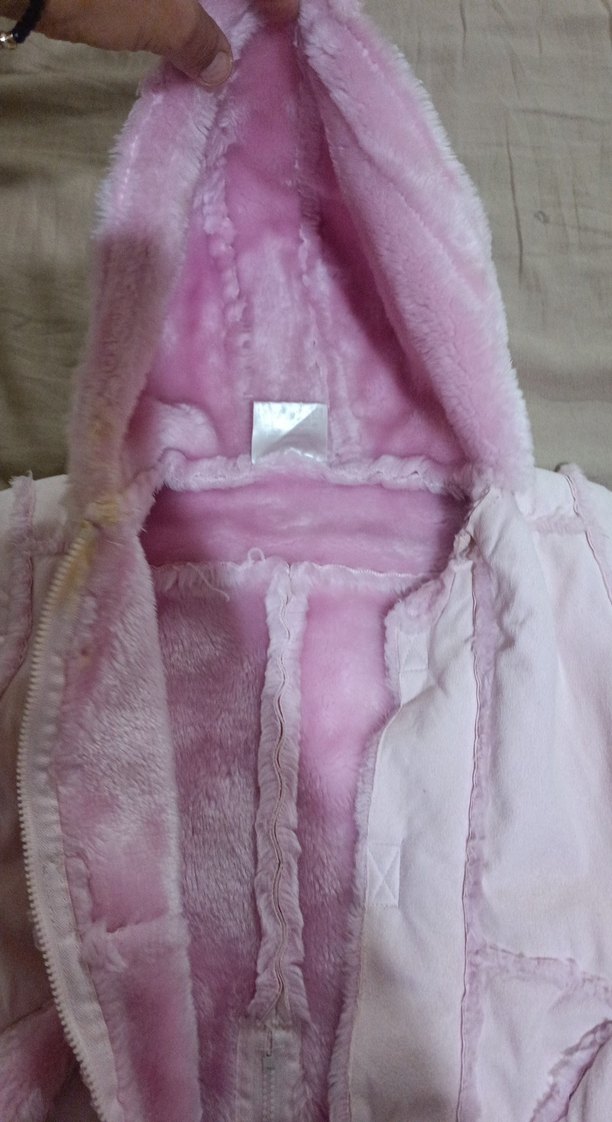 Kürklü Pembe Bebek Kız Tulumu - Görsel 3