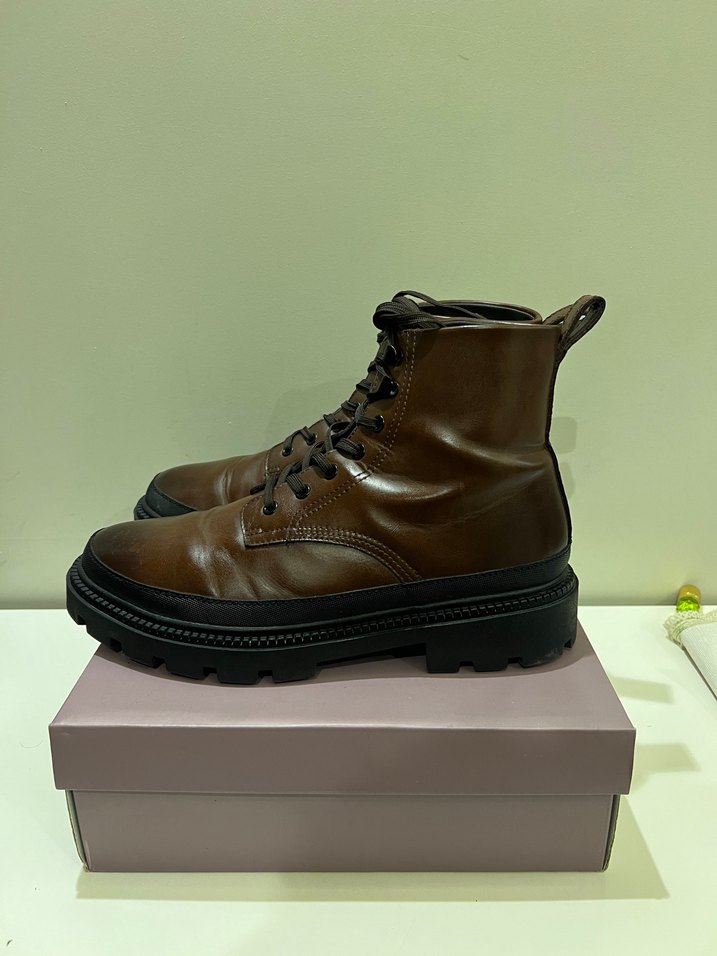 ZARA MARKALI %100 DERİ BAĞÇIKLI BOY - Görsel 4