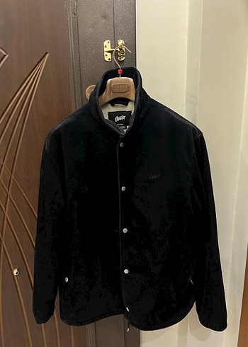 Pull&Bear Markalı Siyah Kadife İçin Yünlü  Erkek Ceket-Mont - Görsel 2