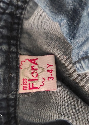 24-36 Ay Beden lacivert Renk Düğmeli Bohem Lacivert Denim Elbise