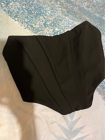 Straplez korse detay crop