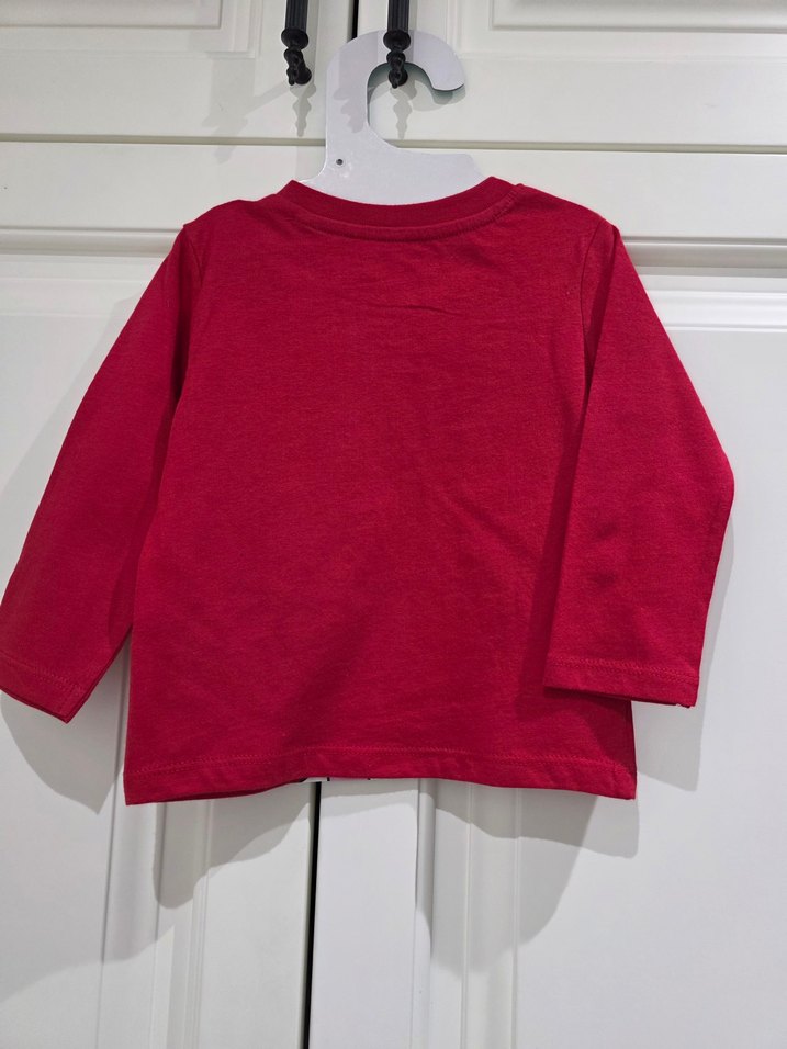 Disney  Kırmızı Uzun Kollu Baskılı Tişört - Görsel 2