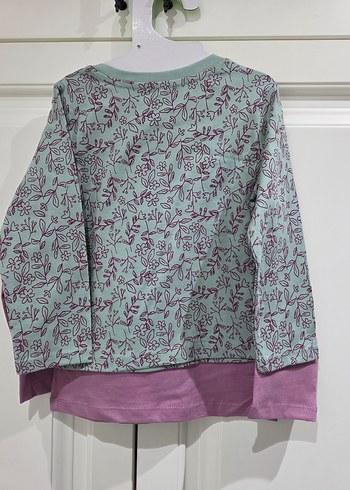 Kız Çocuk Uzun Kollu Baskılı Tişört - Görsel 2