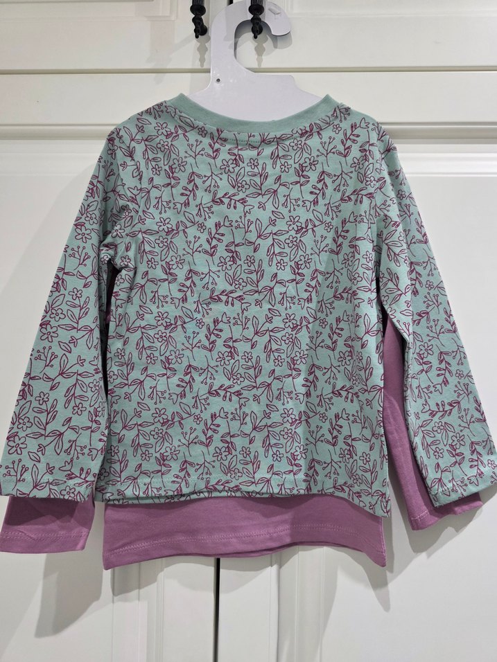 Kız Çocuk Uzun Kollu Baskılı Tişört - Görsel 4