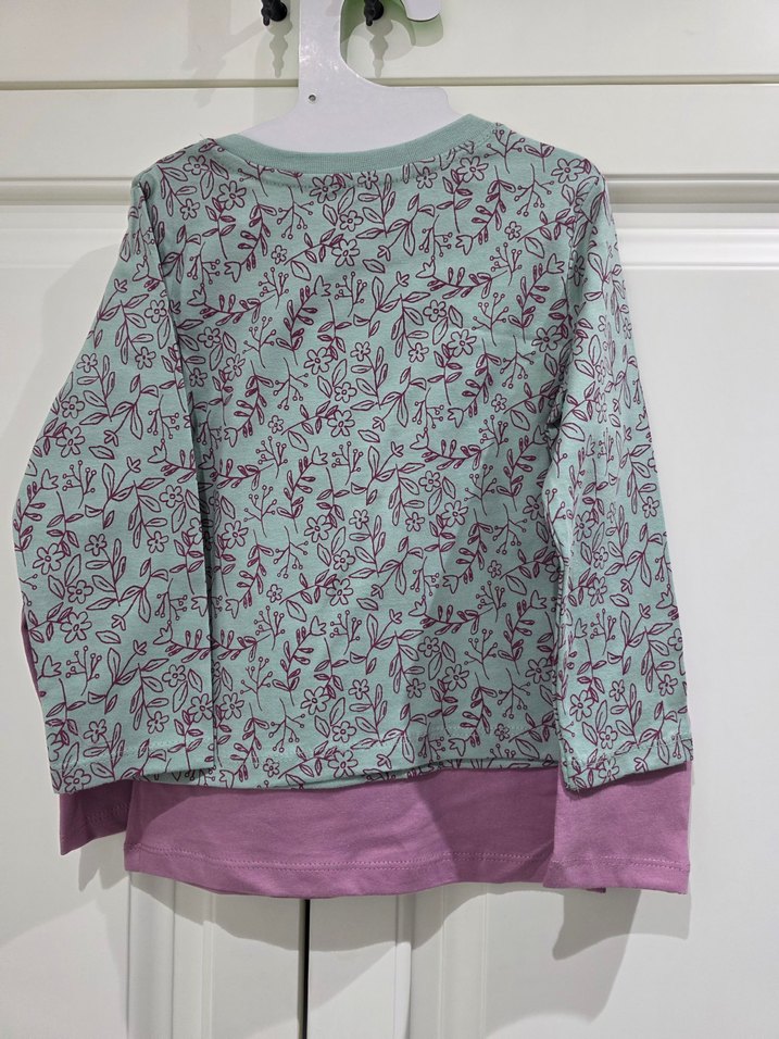 Kız Çocuk Uzun Kollu Baskılı Tişört - Görsel 2