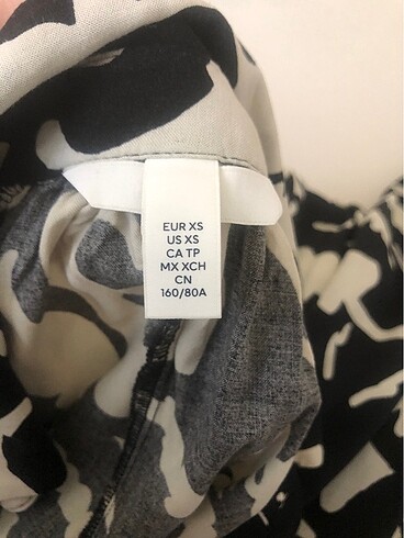 xs Beden siyah Renk H&M elbise