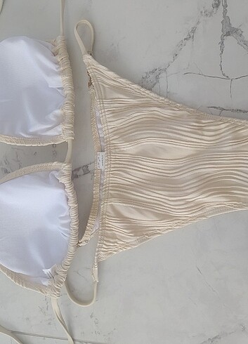 40 Beden ten rengi Renk Bikini Takım
