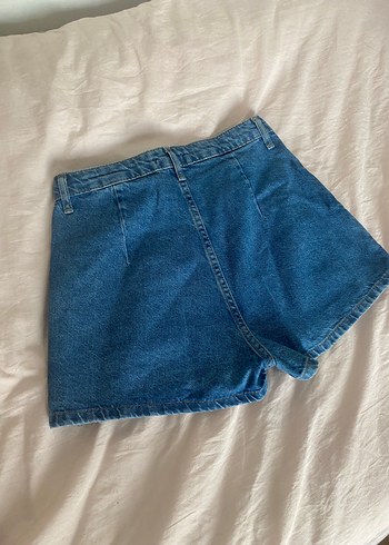Trendyol & Milla Kadın Mavi Kot Pilili Mini Şort Etek
