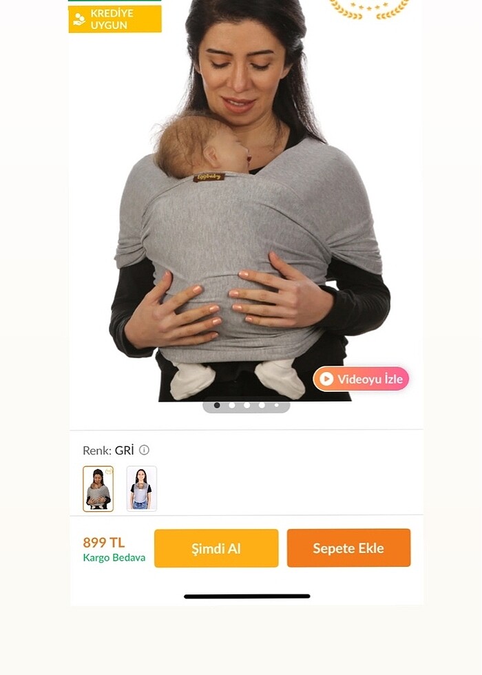 Bebek sling kanguru - Görsel 5