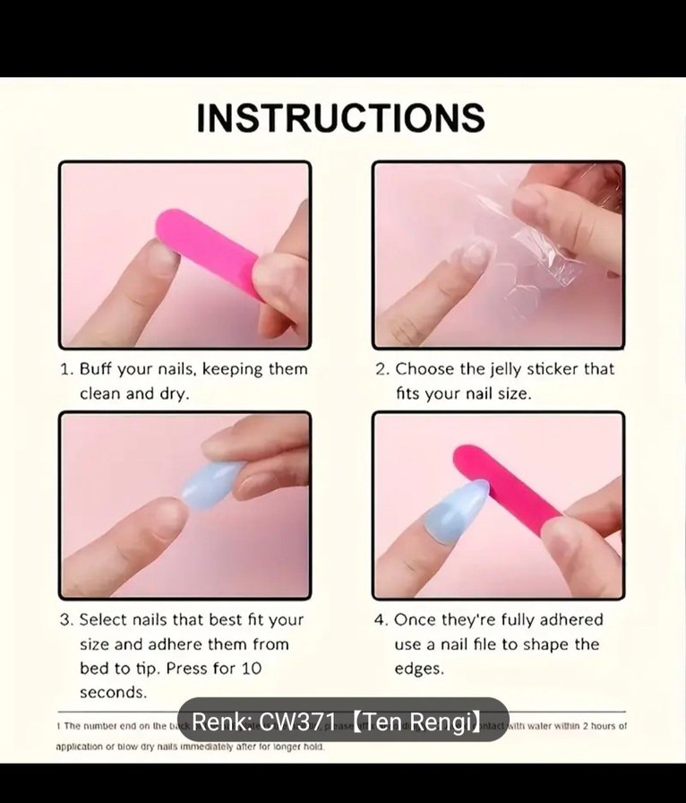 Pastel Beyaz Fransız Tırnak - Görsel 4