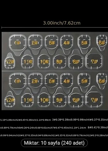 Takma tırnak yapistirici 240 Adet - Görsel 3