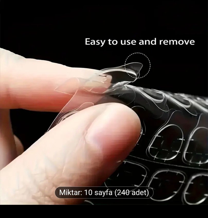 Takma tırnak yapistirici 240 Adet - Görsel 2