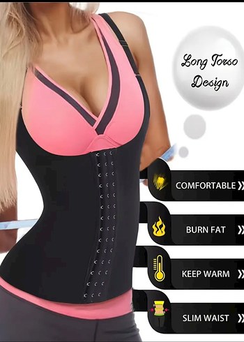 Siyah Baskılı Sauna Bel Korsesi - Görsel 3