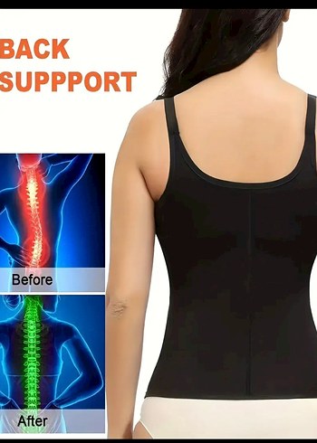 Siyah Baskılı Sauna Bel Korsesi - Görsel 5