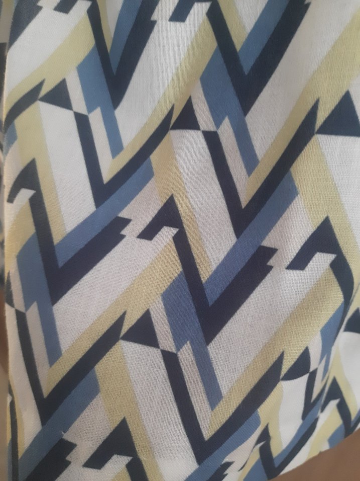 Bohem V Yaka Kolsuz Keten Elbise - Görsel 4