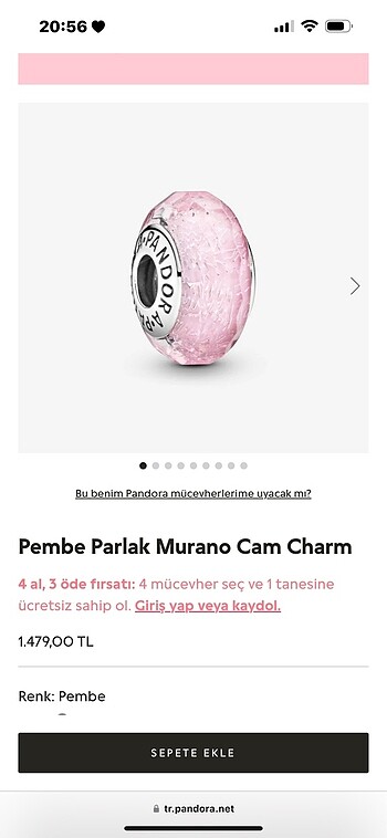 Pandora charm