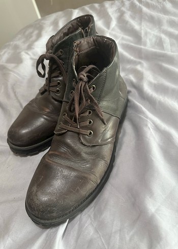 İnci Kahverengi Deri Erkek Bot - Görsel 2