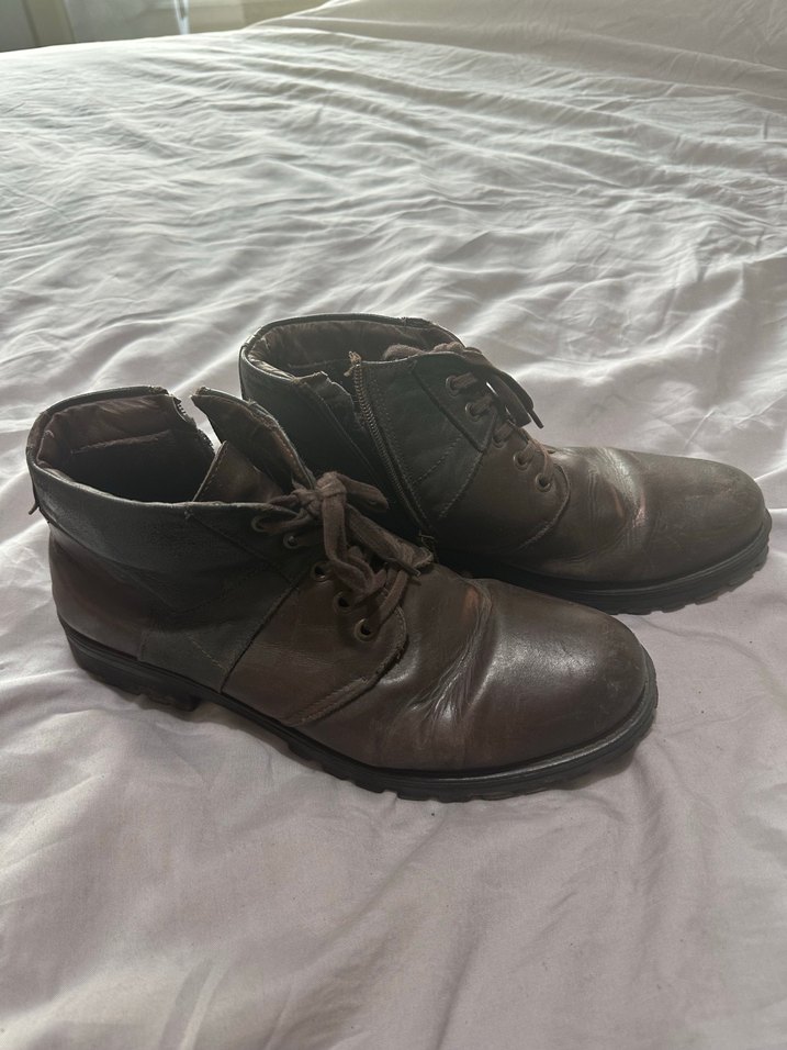 İnci Kahverengi Deri Erkek Bot - Görsel 3