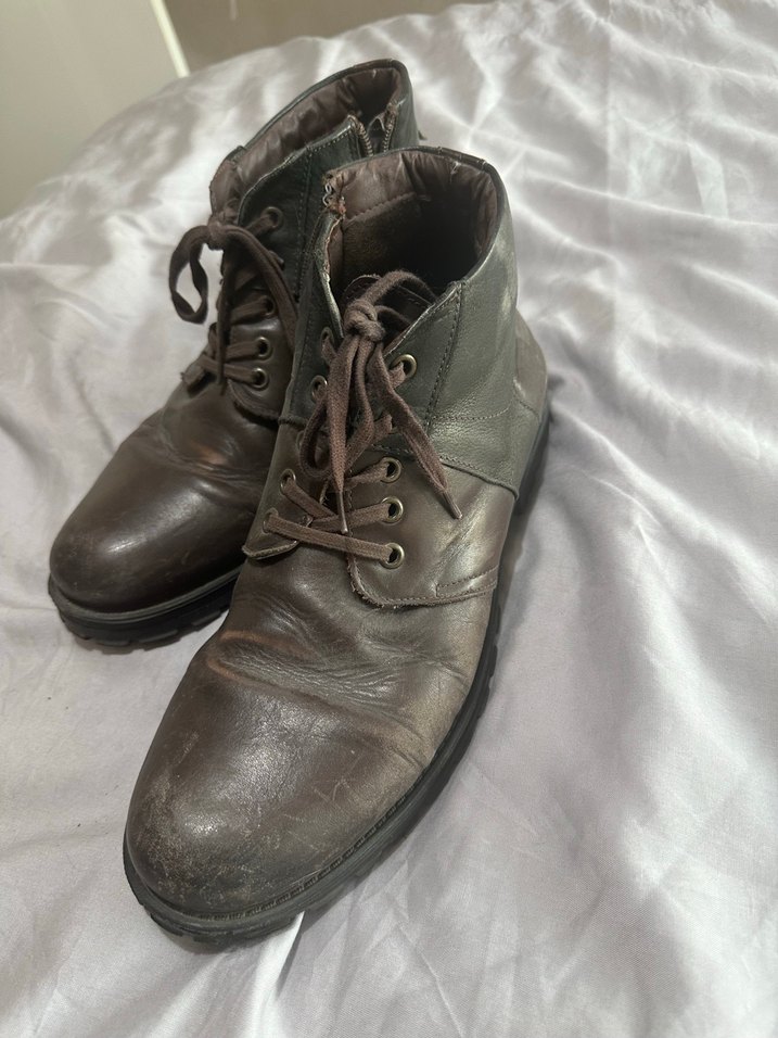 İnci Kahverengi Deri Erkek Bot - Görsel 2