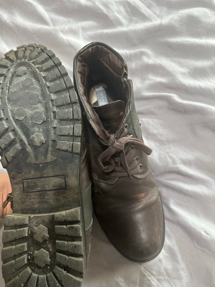 İnci Kahverengi Deri Erkek Bot - Görsel 4