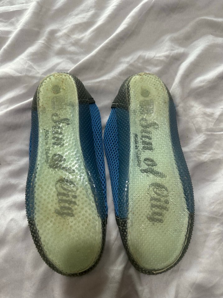 Mavi Desenli Erkek deniz Ayakkabısı Velcro - Görsel 2