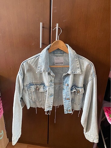 xs Beden mavi Renk bershka kot ceket