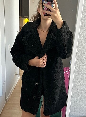 xs Beden siyah Renk Mavi Kaban