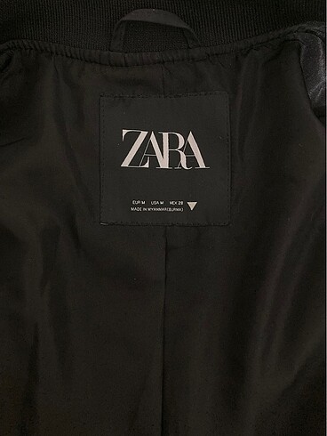 m Beden siyah Renk Zara bomber ceket