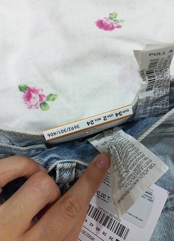 34 Beden Pull&bear kot şort