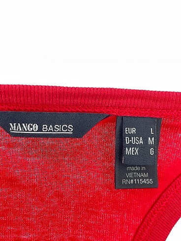 l Beden kırmızı Renk Mango T-shirt %70 İndirimli.