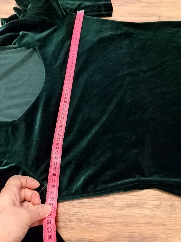 yeşil Uzun Kollu  Kadın Elbise - Görsel 3