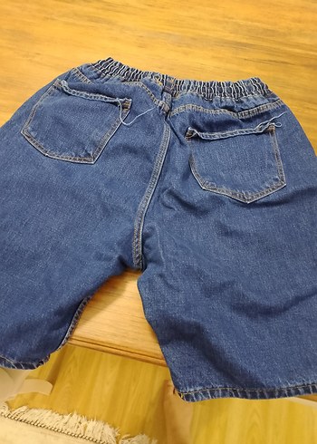 Erkek Çocuk Mavi Denim Rahat Kesim Şort - Görsel 6