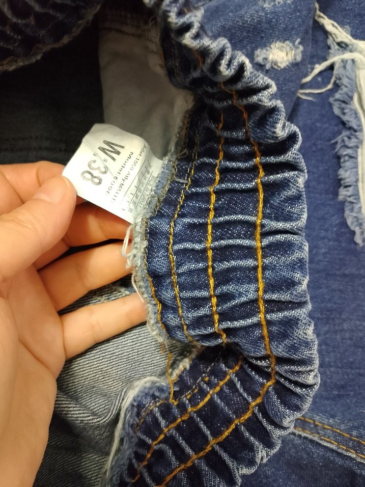 Erkek Çocuk Mavi Denim Rahat Kesim Şort - Görsel 3
