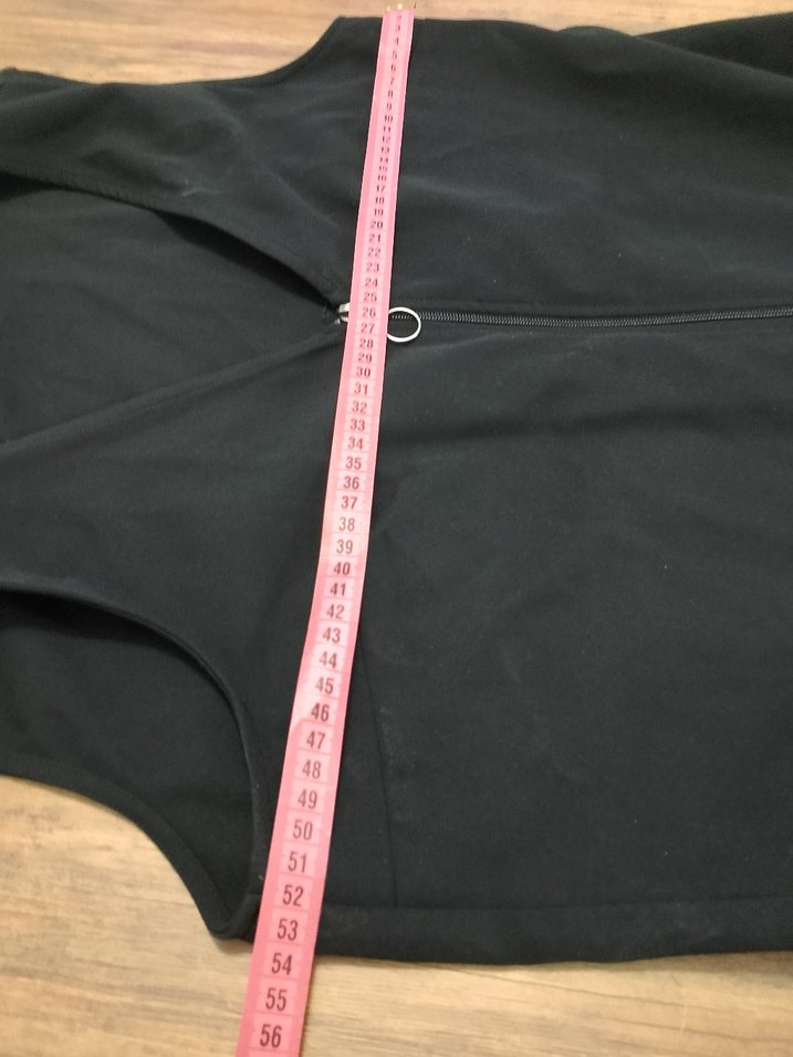 Siyah Uzun Siyah Fermuarlı Kadın  elbise - Görsel 3