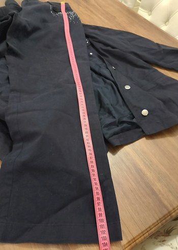 Nakışlı Düğmeli Kadın Kot Ceket - Görsel 6