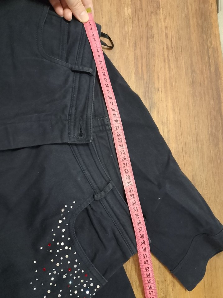 Nakışlı Düğmeli Kadın Kot Ceket - Görsel 3