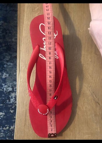 Kırmızı Dolgu Topuklu Kadın Terlik - Görsel 5