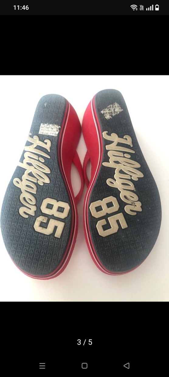 Kırmızı Dolgu Topuklu Kadın Terlik - Görsel 3