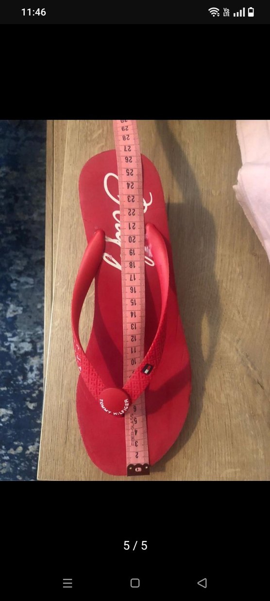 Kırmızı Dolgu Topuklu Kadın Terlik - Görsel 5