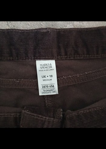 Kadın Kahverengi Süet Kemerli Pantolon - Görsel 2