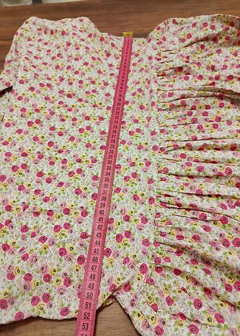 Pamuklu Pembe Midi elbise - Görsel 3