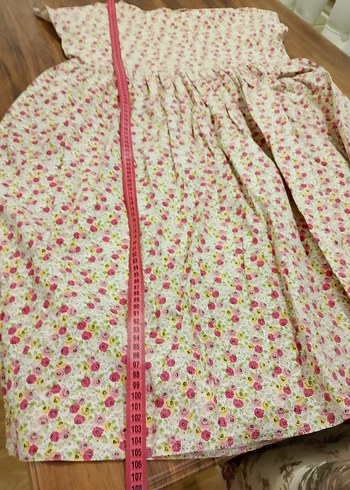 Pamuklu Pembe Midi elbise - Görsel 4