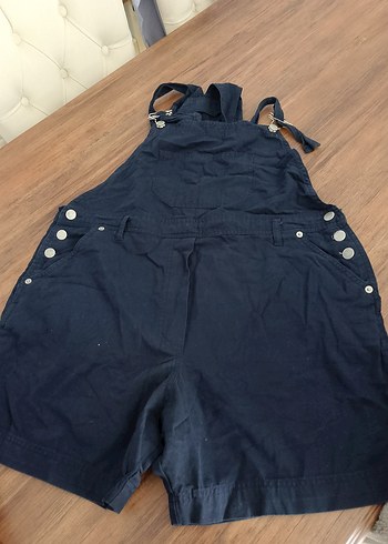 Kızlar için lacivert kot şort tulum - Görsel 6