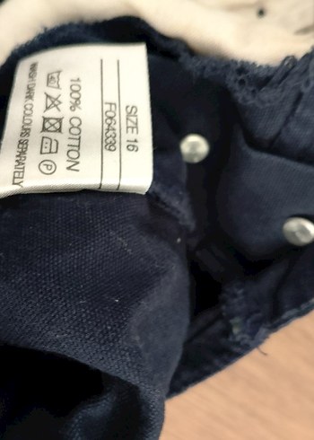 Kızlar için lacivert kot şort tulum - Görsel 8