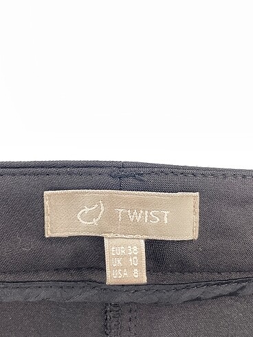 38 Beden siyah Renk Twist Düz Kesim %70 İndirimli.